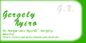 gergely nyiro business card